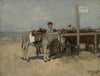Donkey Stand on the Beach at Scheveningen - Anton Mauve - Life Size Posters