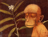 Ape And The Flower - Large Art Prints