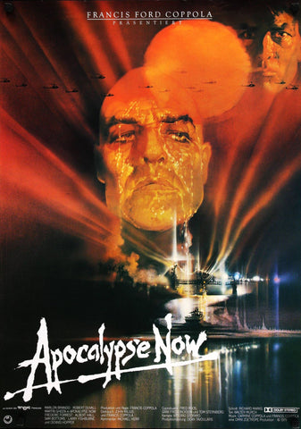 Apocalypse Now - Marlon Brando - Francis Ford Copolla Directed Hollywood Vietnam War Classic - Movie Poster - Framed Prints