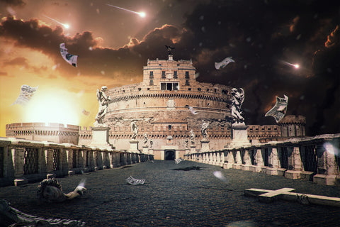 Apocalyptic Rome - Canvas Prints by Giordano Aita
