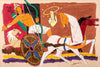 Arjun And Sudarshan Chakra - Framed Prints