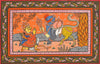 Arjuna Saluting Navagunjara - A Composite Figure (Krishna) During His Stay in Khandava Forest - Canvas Prints