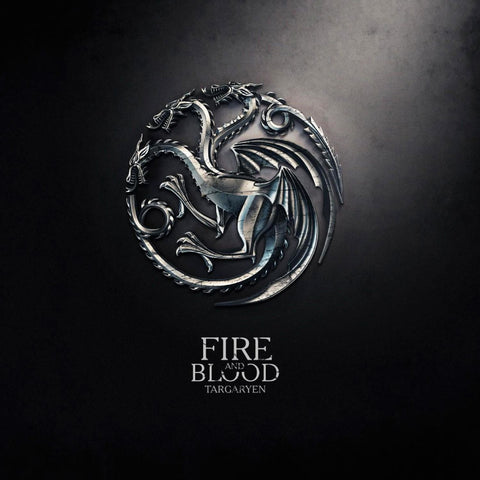 Art From Game Of Thrones - Dragon Sigil Of House Targaryen - Fire And Blood - Posters by Hamid Raza