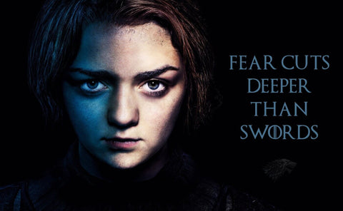 Art From Game Of Thrones - Fear Cuts Deeper Than Swords - Arya Stark by Mariann Eddington