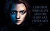 Art From Game Of Thrones - Leave one wolf alive and the sheep are never safe - Arya Stark - Posters