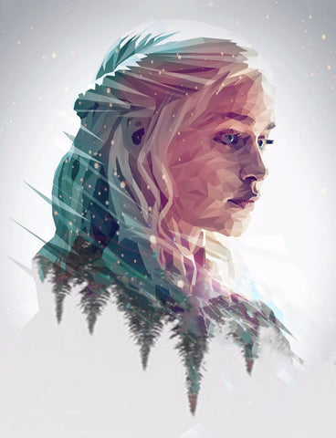 Art From Game Of Thrones - Stormborn - Daenerys Targaryen - Canvas Prints