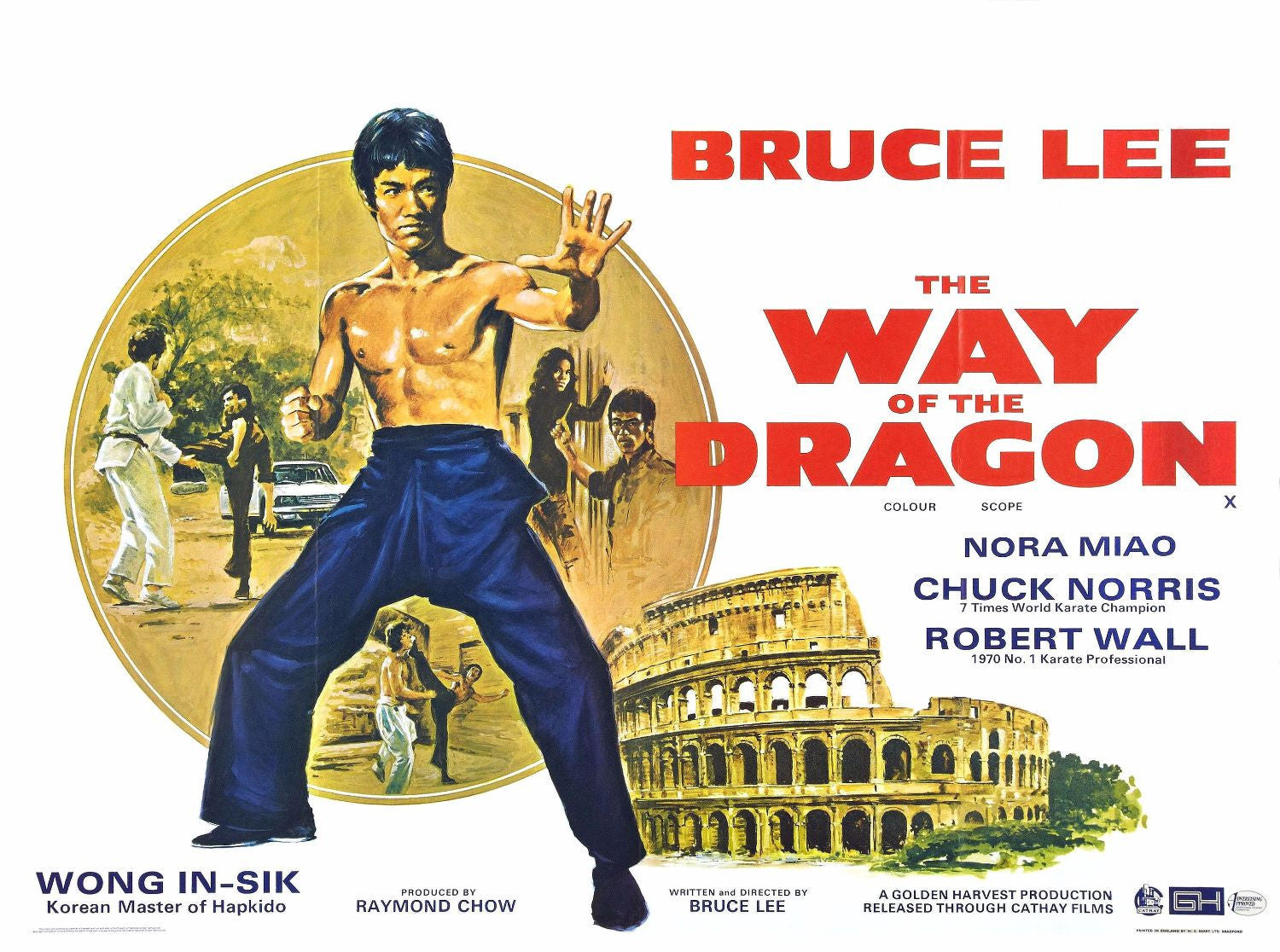 Art Poster Bruce Lee Way Of The Dragon Hollywood Collection Framed Prints