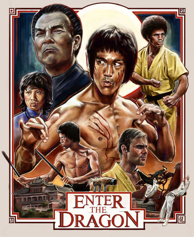 Art Poster - Enter The Dragon - Hollywood Collection - Canvas Prints by Joel Jerry