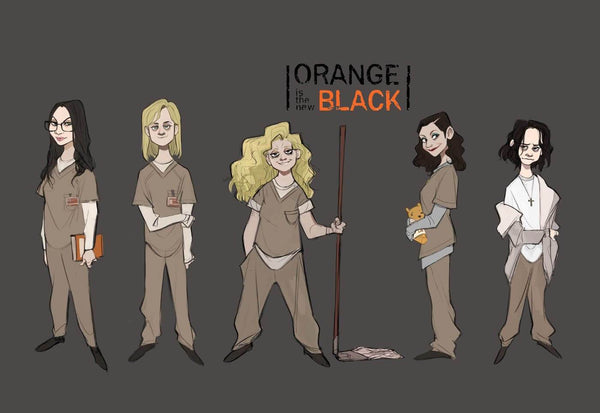 Art Poster - Orange Is The New Black - Graphic -TV Show Collection - Art Prints