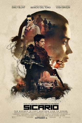 Tallenge Hollywood Collection - Movie Poster -Sicario by Joel Jerry