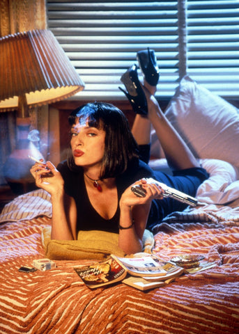 Digital Art - Uma Thurman as Mia Wallace in Pulp Fiction - Hollywood Collection - Canvas Prints