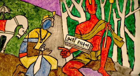 Arthashastra - M F Husain - Canvas Prints