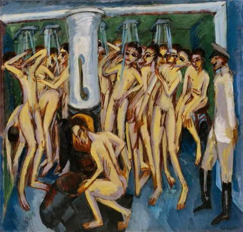 Artillerymen by Ernst Ludwig Kirchner