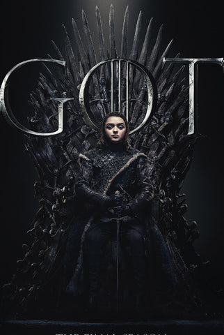 Arya Stark - Iron Throne - Art From Game Of Thrones - Posters