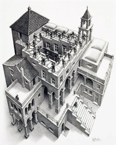 Ascending and Descending - M C Escher by M. C. Escher