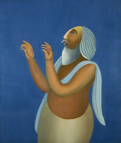 Ascetic - Canvas Prints by Manjit Bawa