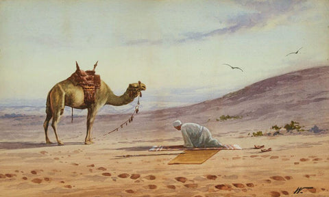 At Prayer - Edwin Lord Weeks - Orientalist Art Painting by Edwin Lord Weeks