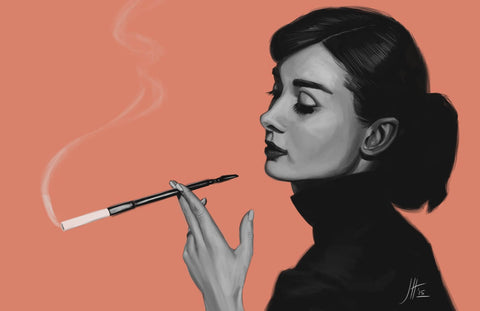 Audrey Hepburn – Style Icon Painting by Joel Jerry