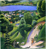 Landscape On The Teggernsee With A Reading Man - Canvas Prints