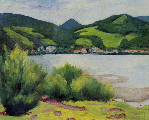 August Macke - Tegernseer Landschaft by August Macke | Tallenge Store | Buy Posters, Framed Prints & Canvas Prints