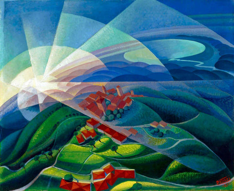 Aurora Flying (Aurora Volando) - Gerardo Dottori - Large Art Prints by Gerardo Dottori