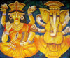 Auspicious Lakshmi Ganesha - Ganesha Painting Collection - Diwali Puja - Posters