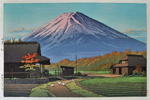 Autumn At Funatsu - Kawase Hasui - Ukiyo-e Japanese Woodblock Art Print by Kawase Hasui