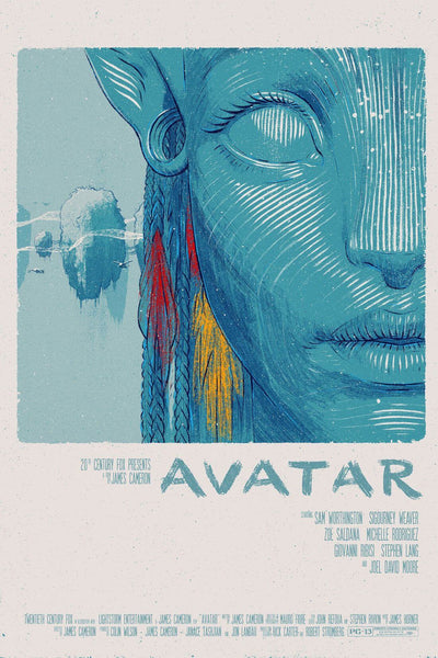 Avatar James Cameron - Sam Worthington - Greatest Hollywood Movie Art Poster - Art Prints
