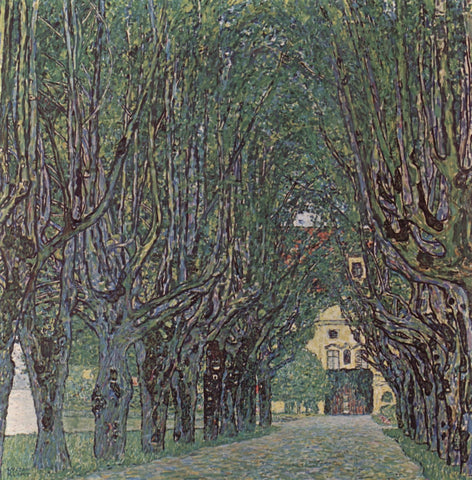 Avenue Of Schloss Kammer Park - Framed Prints by Gustav Klimt