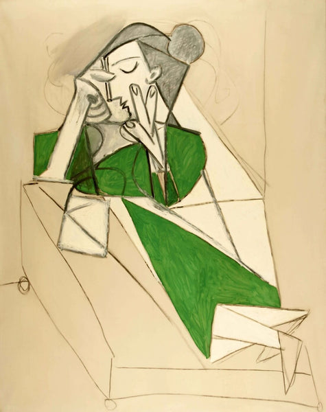 A Woman Who Reads (Une Femme Qui Lit) – Pablo Picasso Painting - Canvas Prints