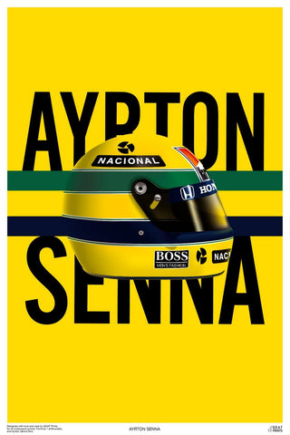 Ayrton Senna - Formula 1 Racing - Hollywood Motosport Movie Poster by Joel Jerry