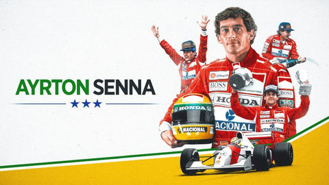 Ayrton Senna - Formula 1 Racing Legend - Motosport Retro Poster by Joel Jerry