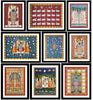 Set of 10 Best of Pichhwai  Paintings - Framed Poster Paper (12 x 17 inches) each
