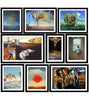 Set of 10 Best of Salvador Dali Paintings - Framed Poster Paper (12 x 17 inches) each