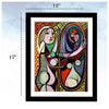 Set of 10 Best of Pablo Picasso Paintings - Framed Poster Paper (12 x 17 inches) each