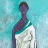 Lady In Blue - Canvas Prints