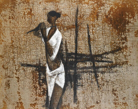 Adivasi Girl With A Bird - Posters by B. Prabha