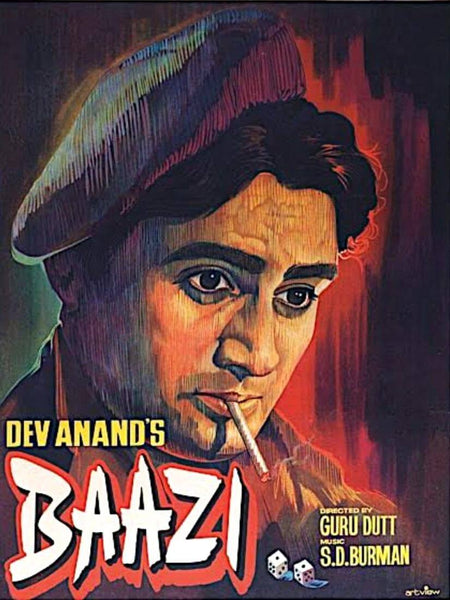 Baazi - Dev Anand - Hindi Movie Poster - Posters