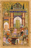 Babur Receives A Courtier By Farrukh Beg - C1585 - Vintage Indian Mughal Miniature Painting -  Vintage Indian Miniature Art Painting - Posters