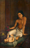 Baby And Princess - Raja Ravi Varma Painting - Framed Prints