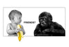 Baby With Friendly Gorilla - Art Prints