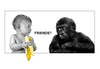 Baby With Friendly Gorilla - Framed Prints