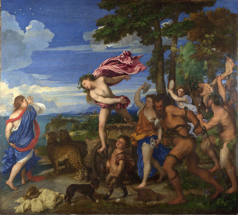 Bacchus and Ariadne - Framed Prints by Titian