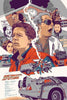 Back To The Future - Hollywood  Sci-Fi Movie Art Poster - Canvas Prints