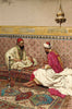 Backgammon Players - Giulio Rosati - Orientalist Art Painting - Posters