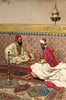 Backgammon Players - Giulio Rosati - Orientalist Art Painting - Large Art Prints