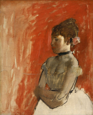 Ballet Dancer with Arms Crossed - Large Art Prints by Edgar Degas
