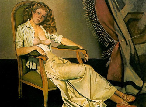 Girl In A White Skirt by Balthus
