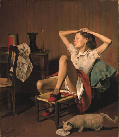 Therese Dreaming - Canvas Prints by Balthus