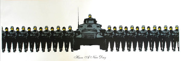 Have A Nice Day – Banksy – Pop Art Painting - Framed Prints